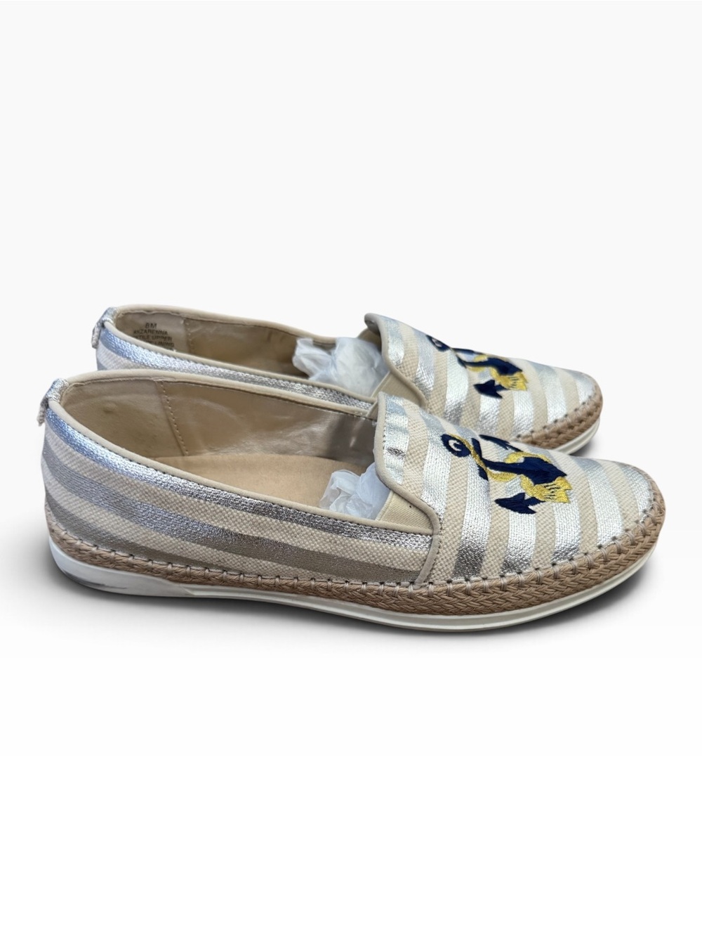 Anne Klein Zarenna Striped Slip-On espadrilles